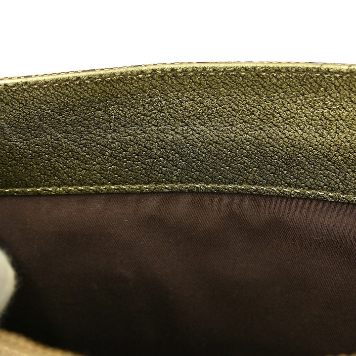 Gucci Belted Bucket Tote GG Canvas with Leather