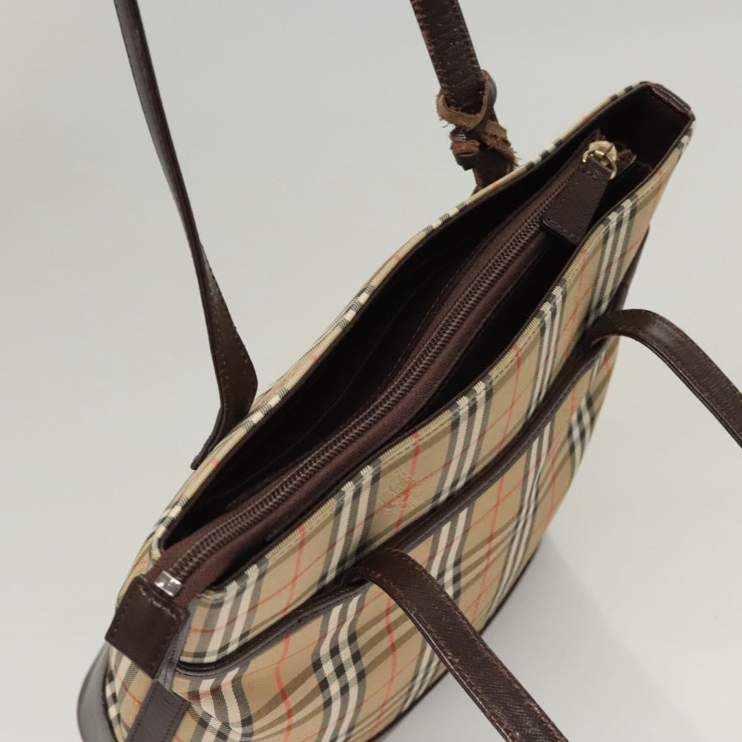 Burberry Nova check Shoulder bag Canvas and Leather