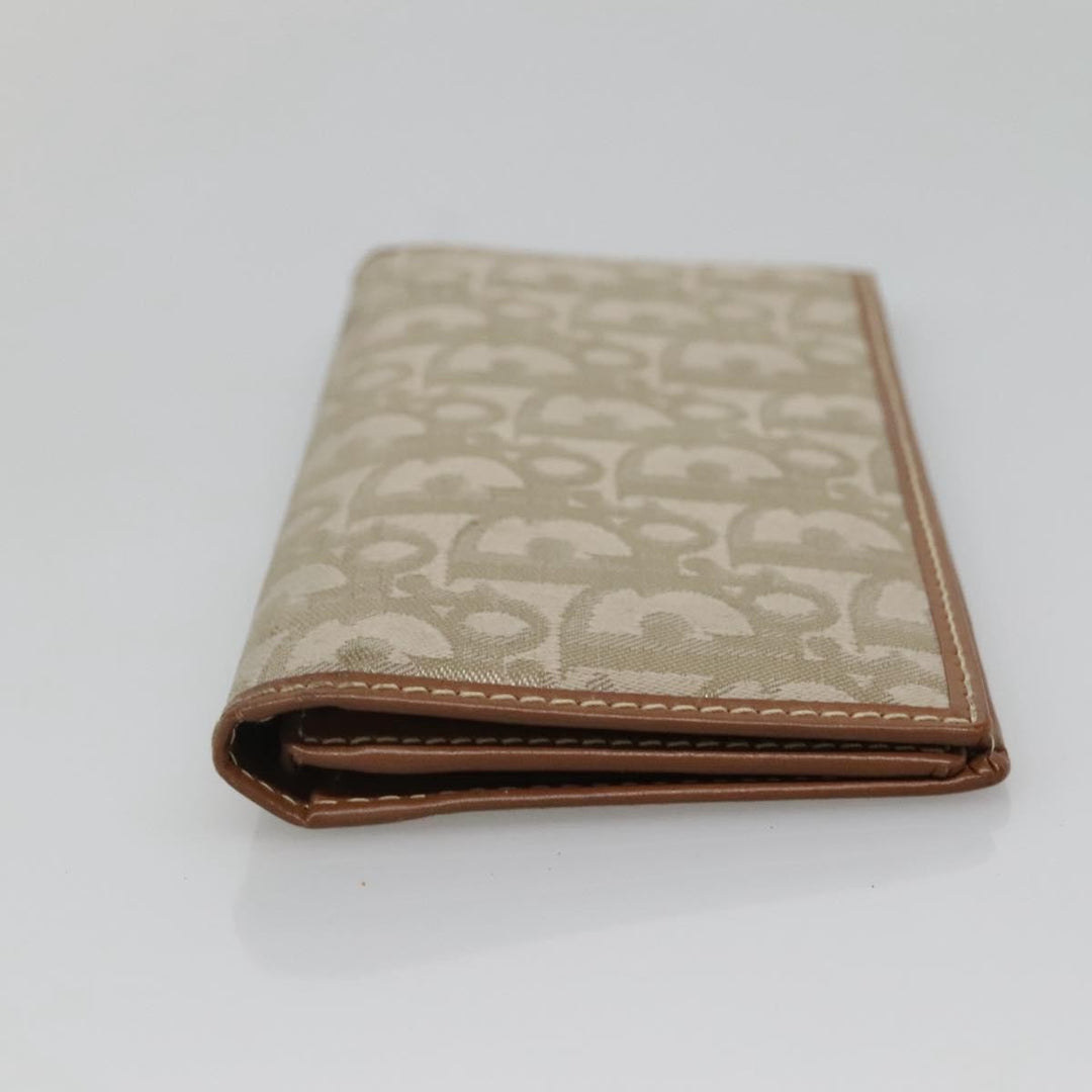 Christian Dior Trotter French Wallet Diorissimo Canvas