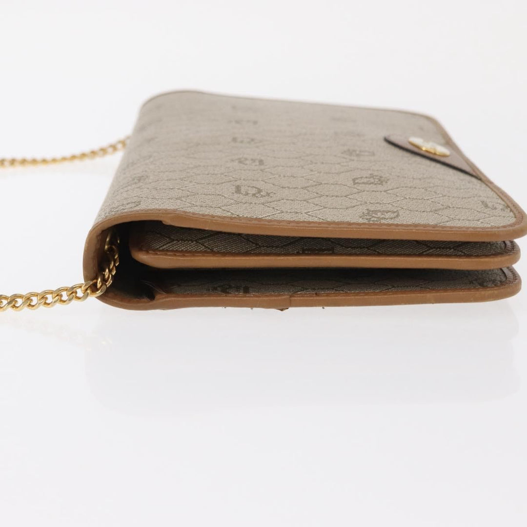 Christian Dior Vintage Honeycomb chain Canvas
