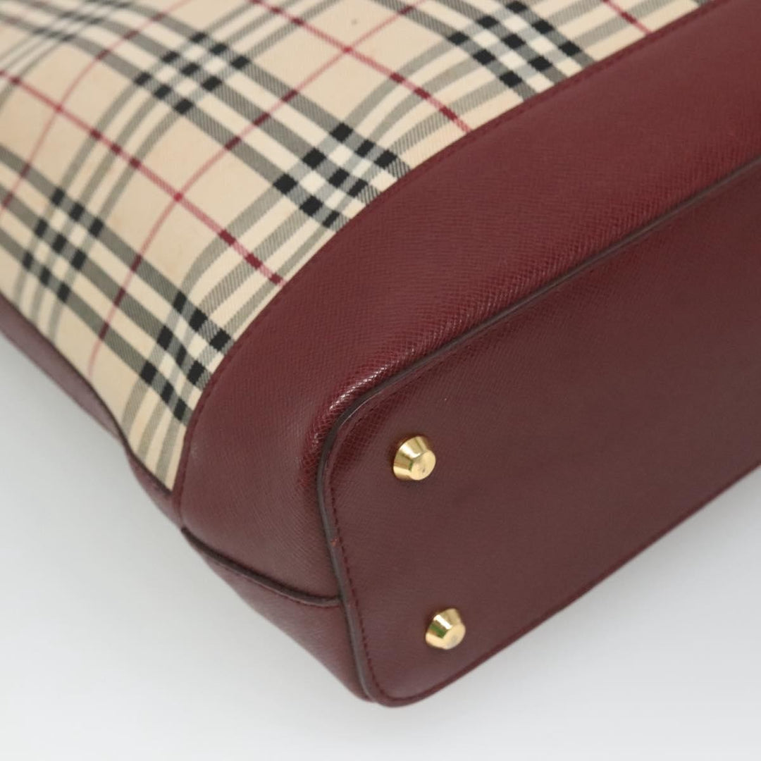 Burberry Nova Check Tote Canvas and Leather