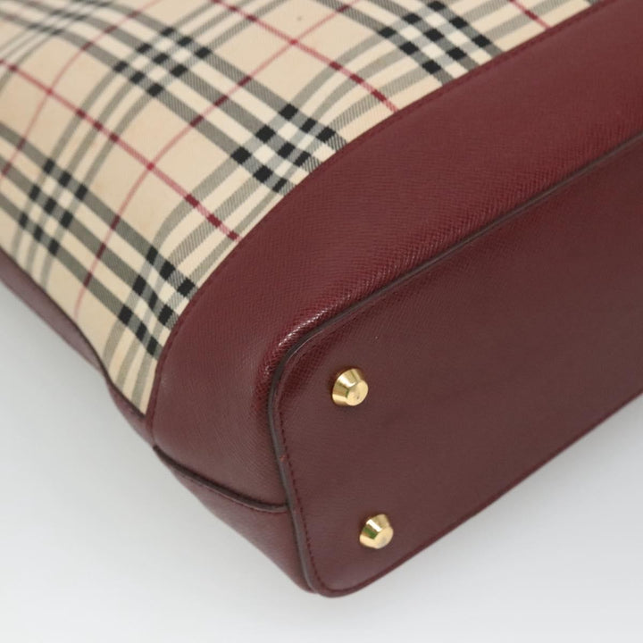 Burberry Nova Check Tote Canvas and Leather