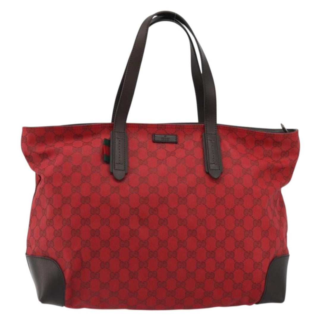 Gucci Original Zip Tote GG Canvas with Leather