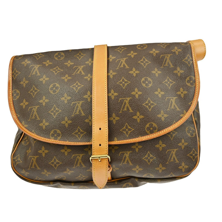Louis Vuitton Saumur Handbag Monogram Canvas