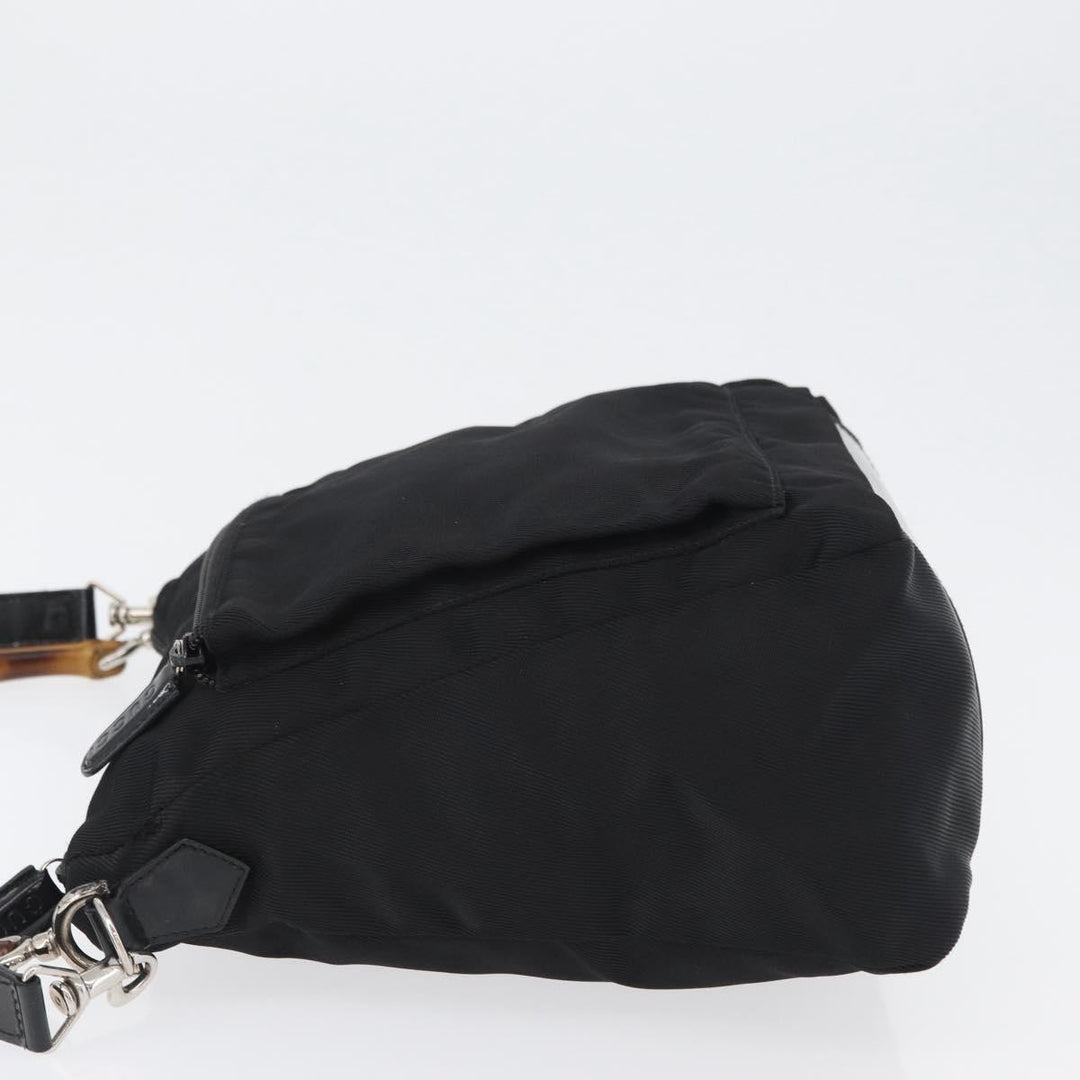 Gucci Vintage Bamboo Shoulder Bag Nylon