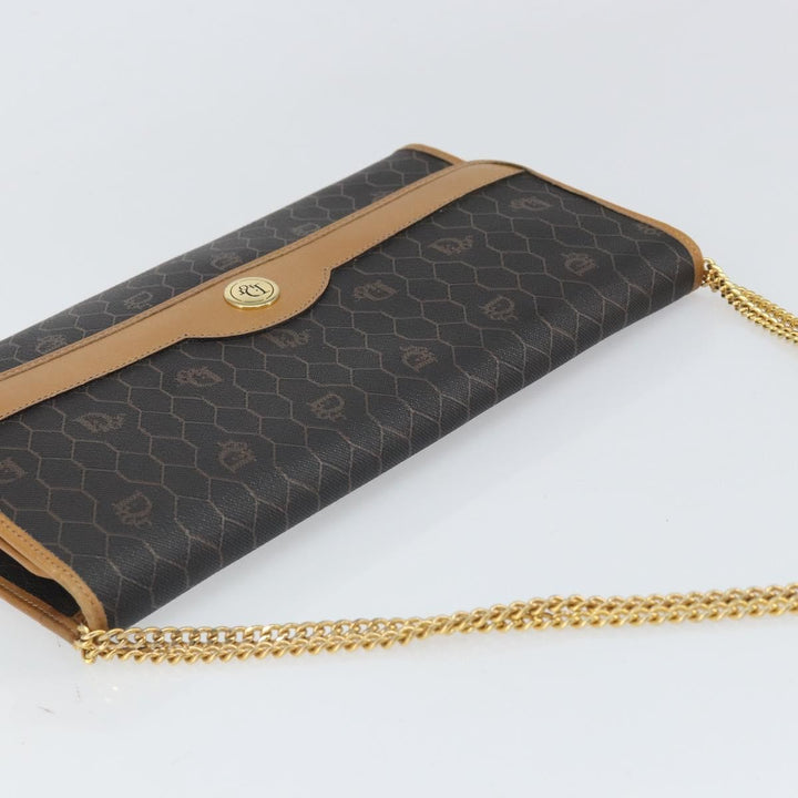 Christian Dior Vintage Honeycomb chain Canvas