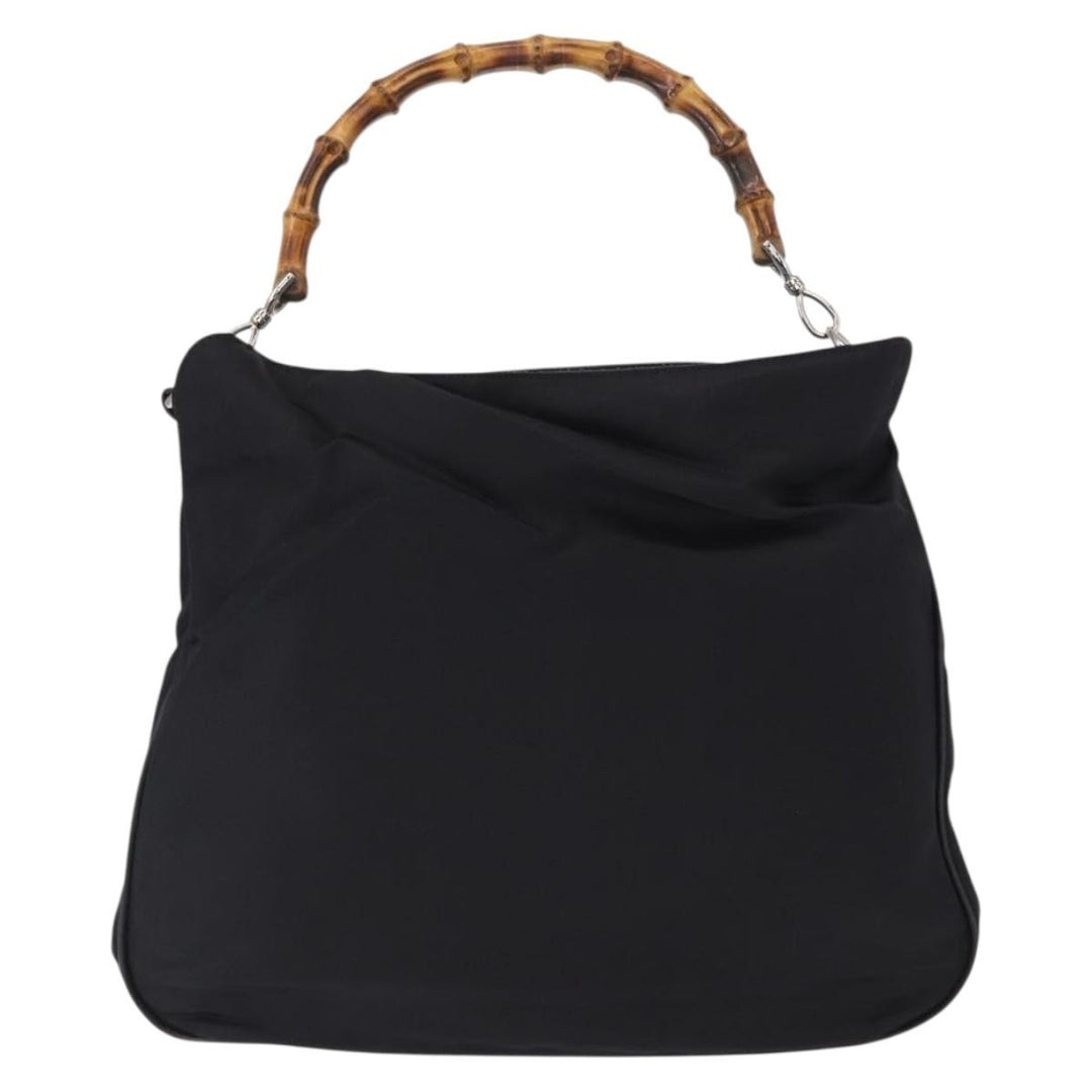 Gucci Vintage Bamboo Shoulder Bag Canvas