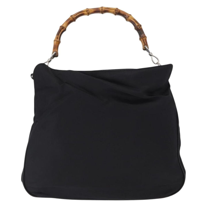 Gucci Vintage Bamboo Shoulder Bag Canvas