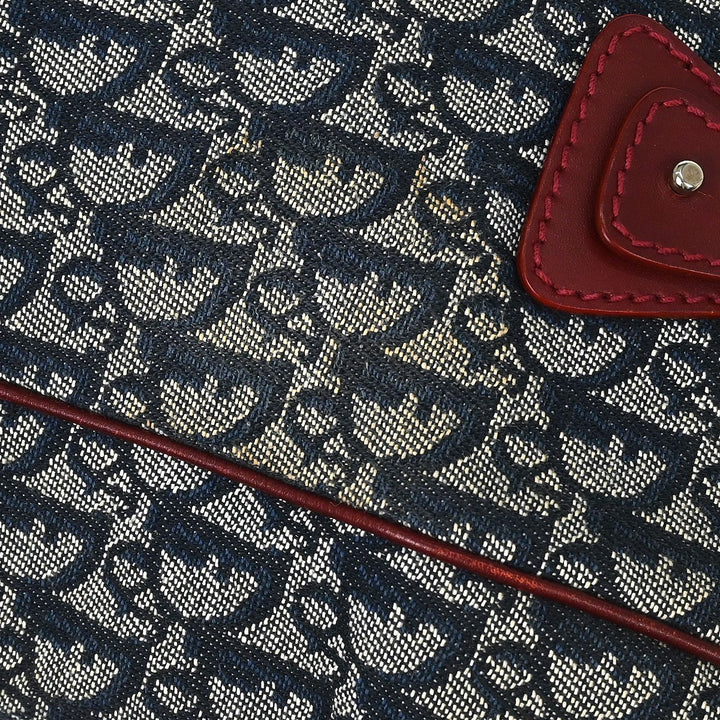 Christian Dior Vintage Trotter Zip Tote Diorissimo Canvas