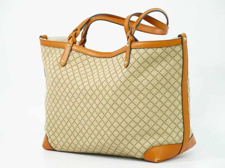 Gucci Craft Tote Diamante Canvas with Leather