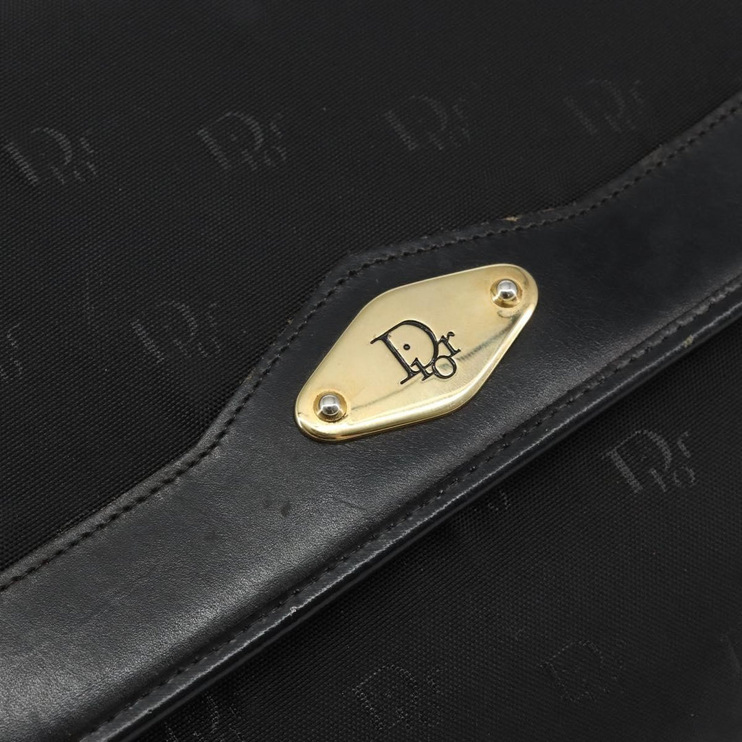 Christian Dior Vintage CD Chain Flap Shoulder Bag Diorissimo Canvas