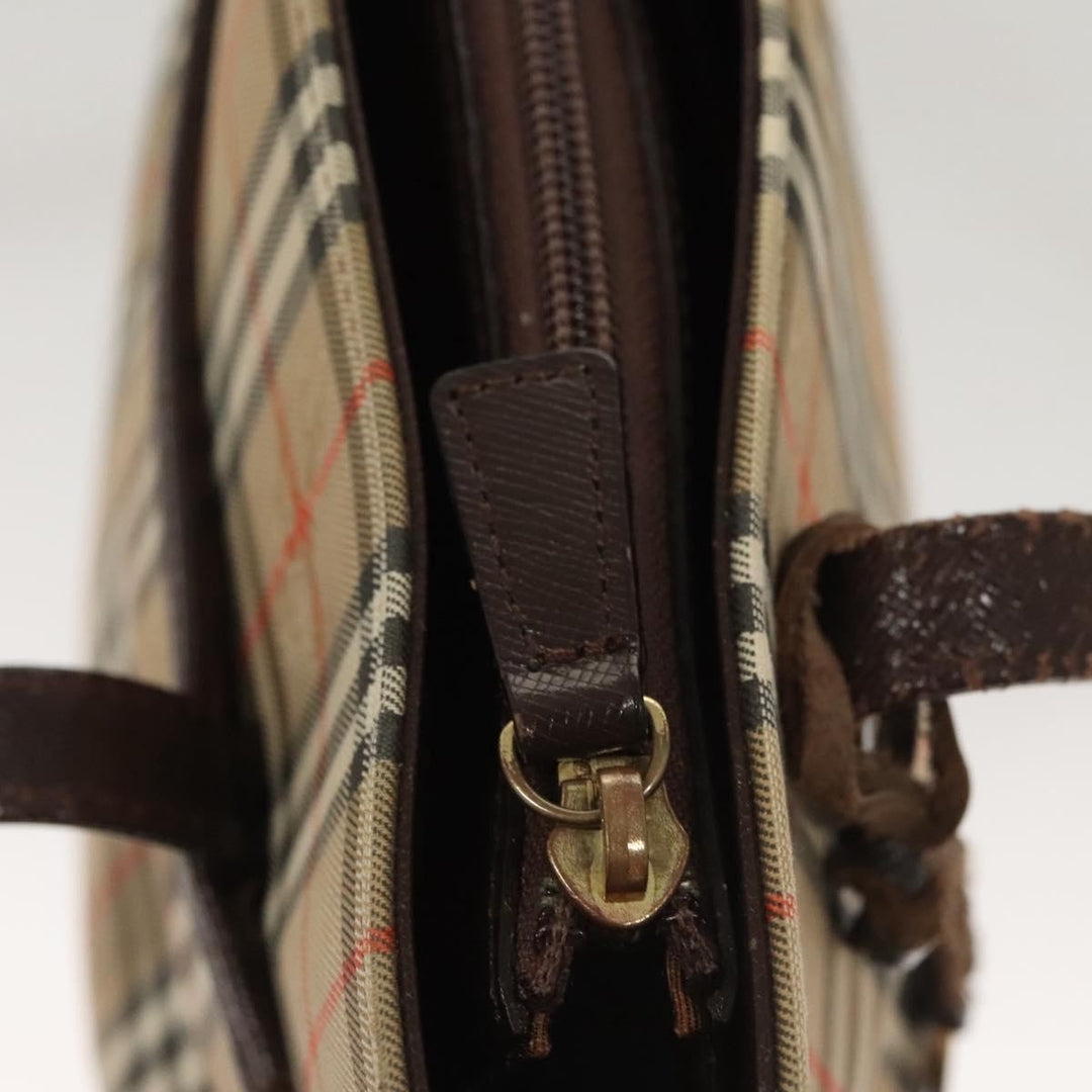 Burberry Nova check Shoulder bag Canvas and Leather