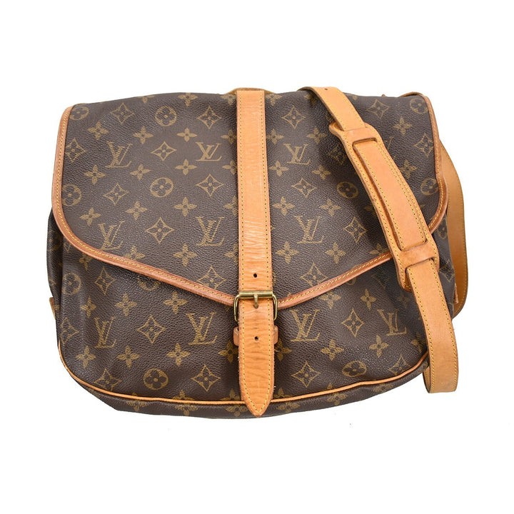 Louis Vuitton Saumur Handbag Monogram Canvas