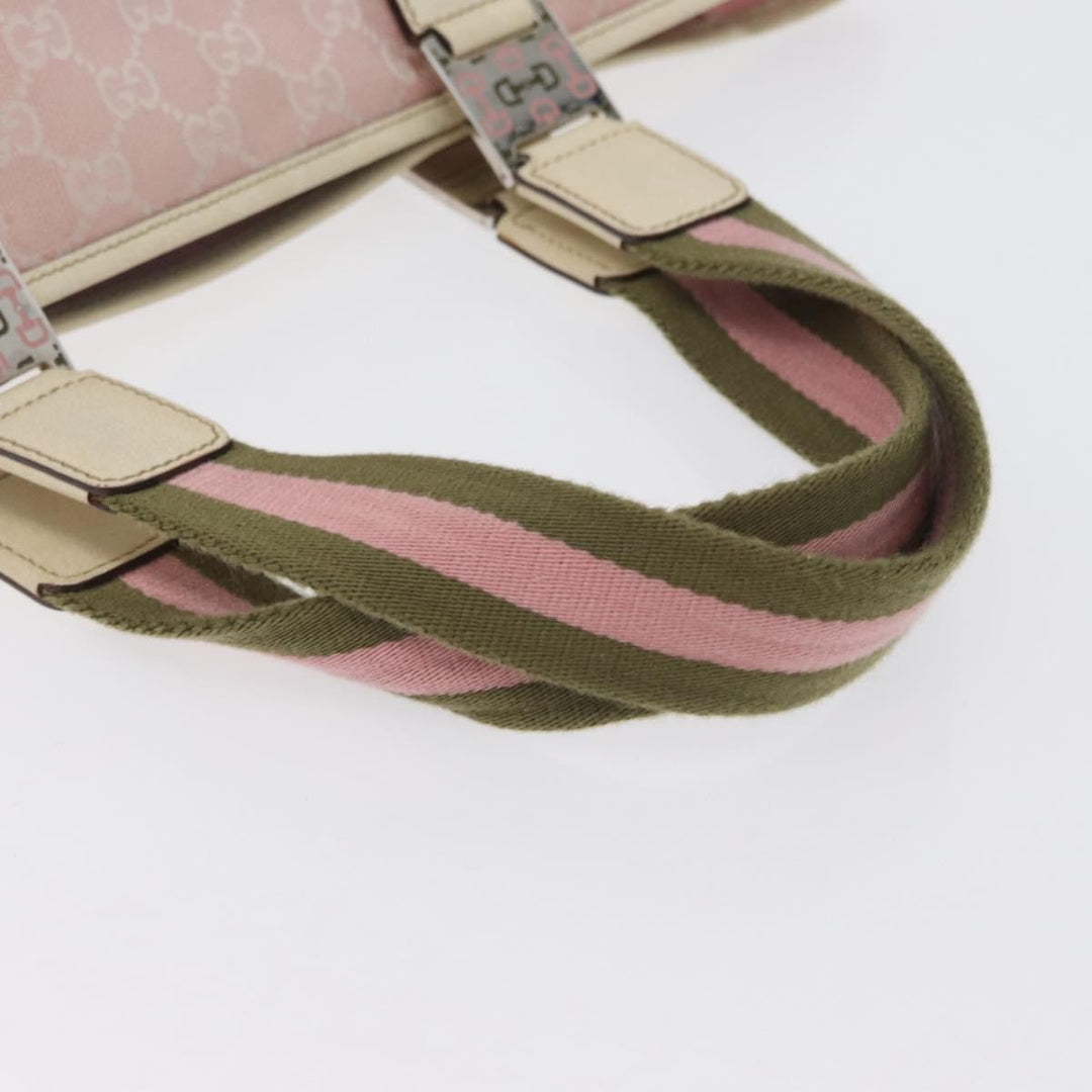 Gucci Web Handle Buckle Tote GG Canvas