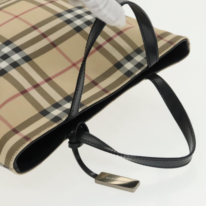 Burberry Nova Check Tote Canvas and Leather