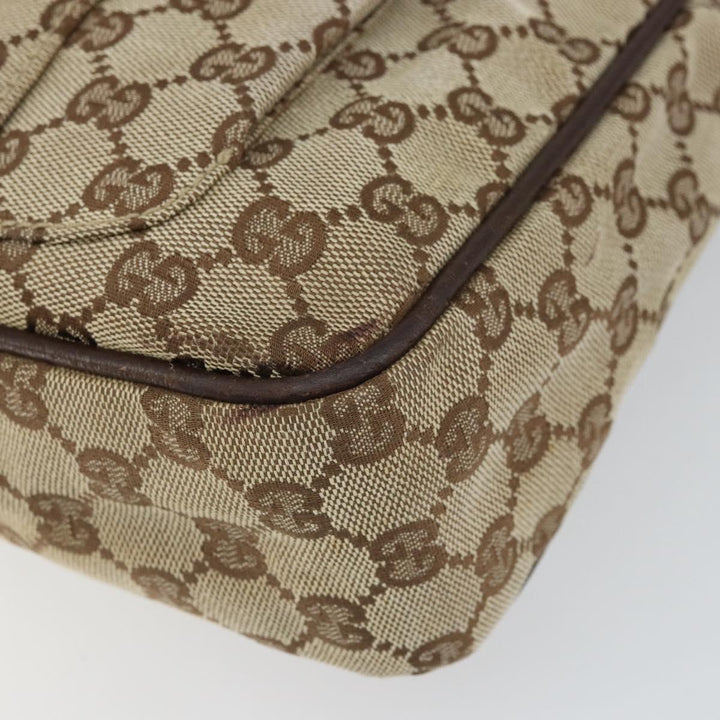 Gucci Vintage Shoulder Bag GG Canvas and Leather