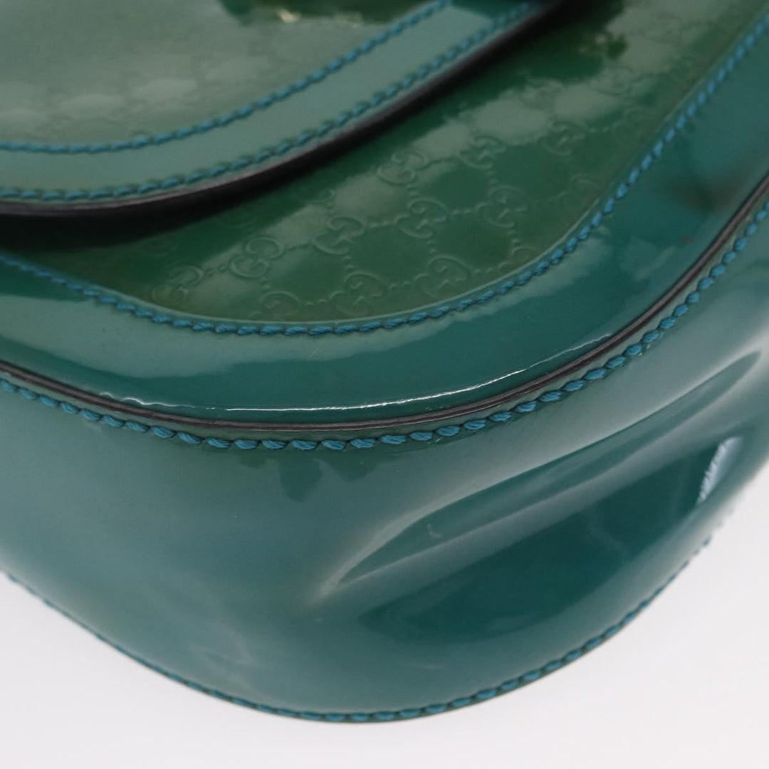 Gucci Vintage Flap Shoulder Bag Patent Leather