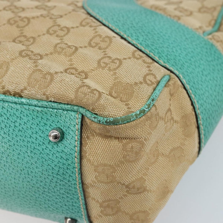 Gucci Vintage Ring Tote GG Canvas with Leather