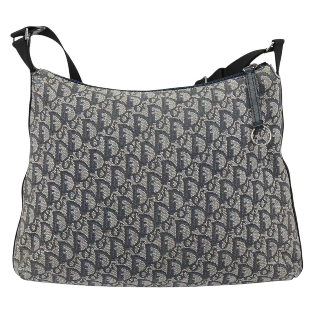 Christian Dior Vintage Trotter Shoulder Bag Canvas