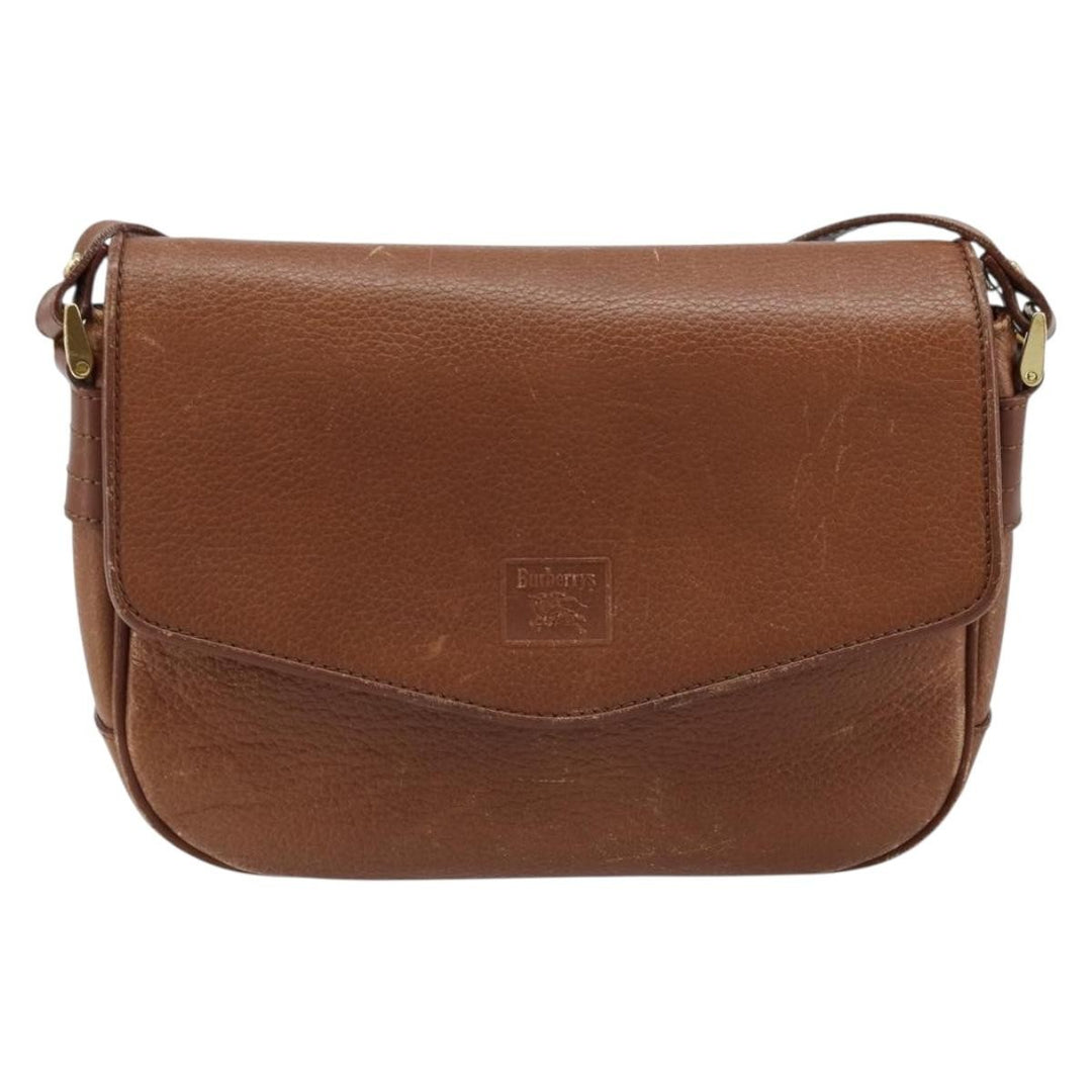 Burberry Flap Shoulder Bag Leather