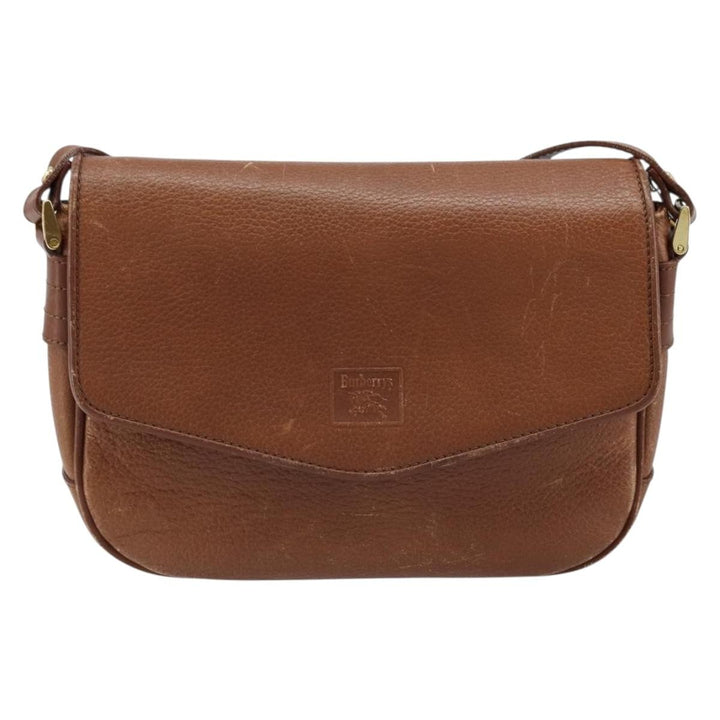Burberry Flap Shoulder Bag Leather