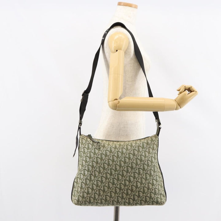 Christian Dior Vintage Trotter Shoulder Bag Canvas