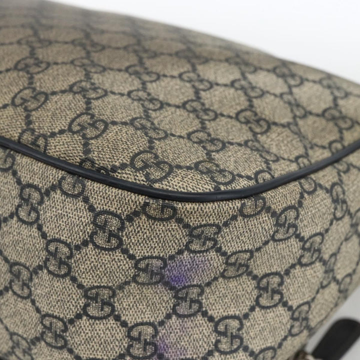 Gucci Double Pocket Messenger Bag GG Coated Canvas