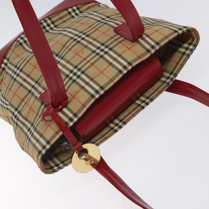 Burberry Nova Check Tote Canvas and Leather
