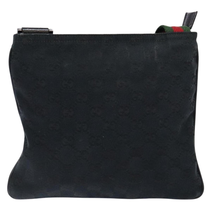 Gucci Web Strap Zip Messenger Bag GG Canvas