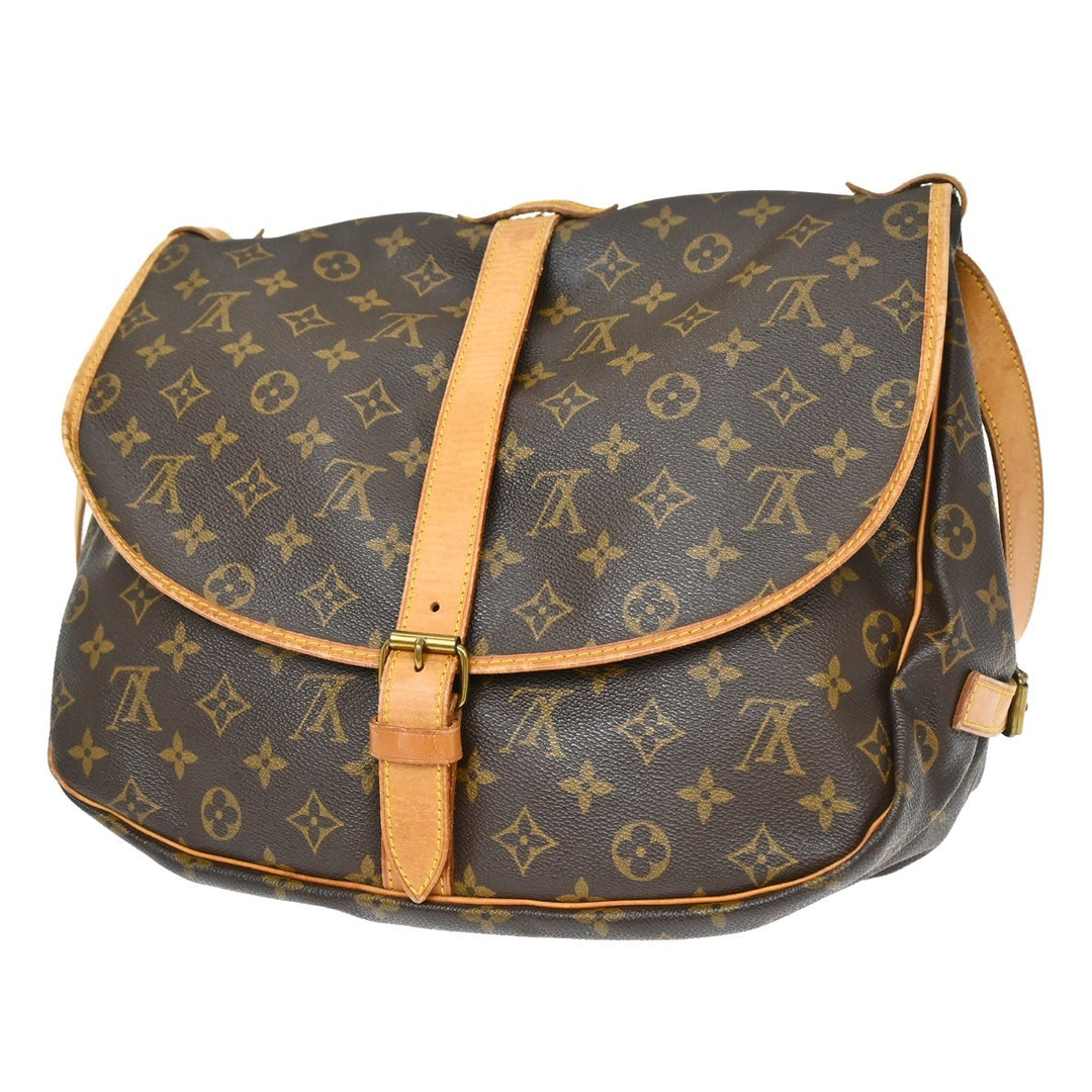 Louis Vuitton Saumur Handbag Monogram Canvas