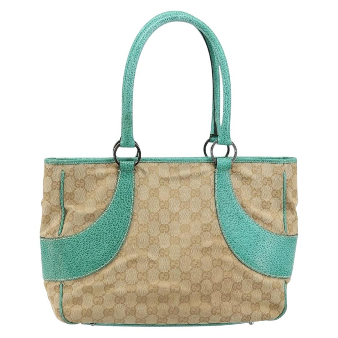 Gucci Vintage Ring Tote GG Canvas with Leather
