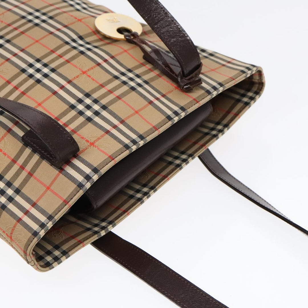 Burberry Nova Check Tote Canvas and Leather