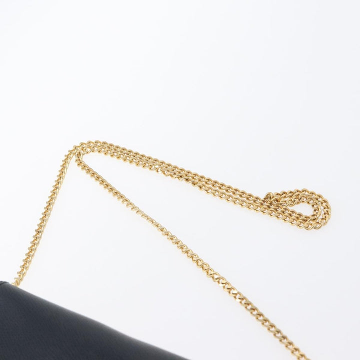 Christian Dior Vintage Chain Flap Shoulder Bag Leather