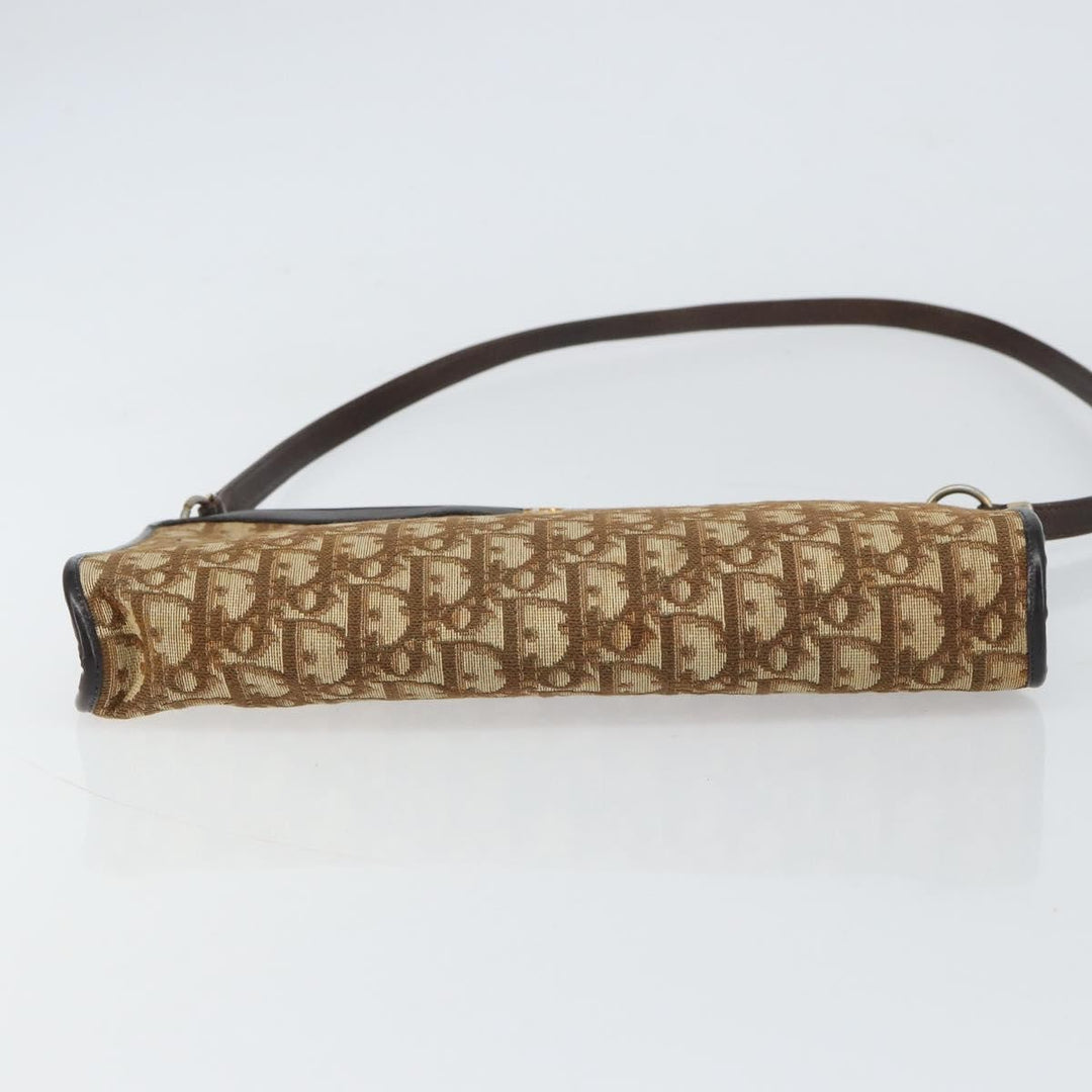 Christian Dior Vintage Trotter Shoulder Bag Canvas