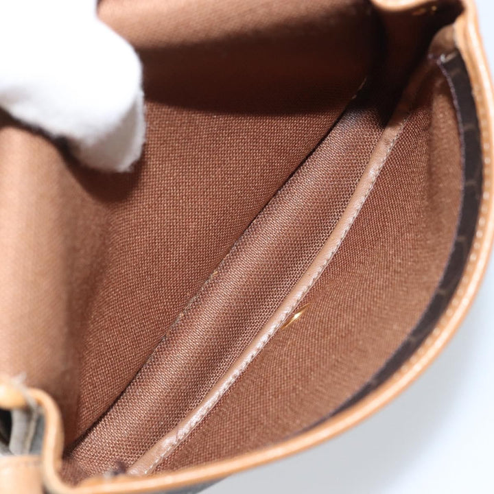 Christian Dior Vintage Honeycomb Flap Crossbody Bag Canvas and Leather