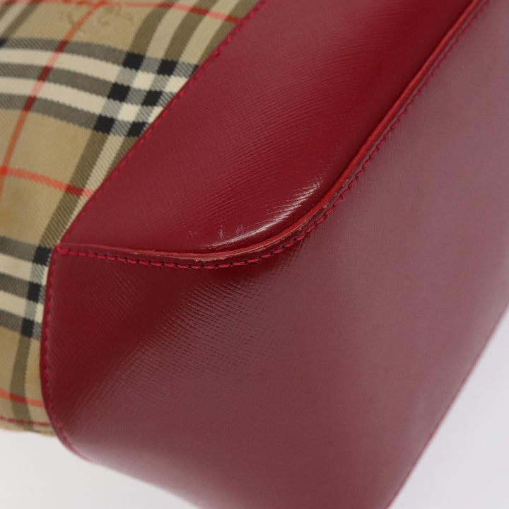 Burberry Nova Check Tote Canvas and Leather