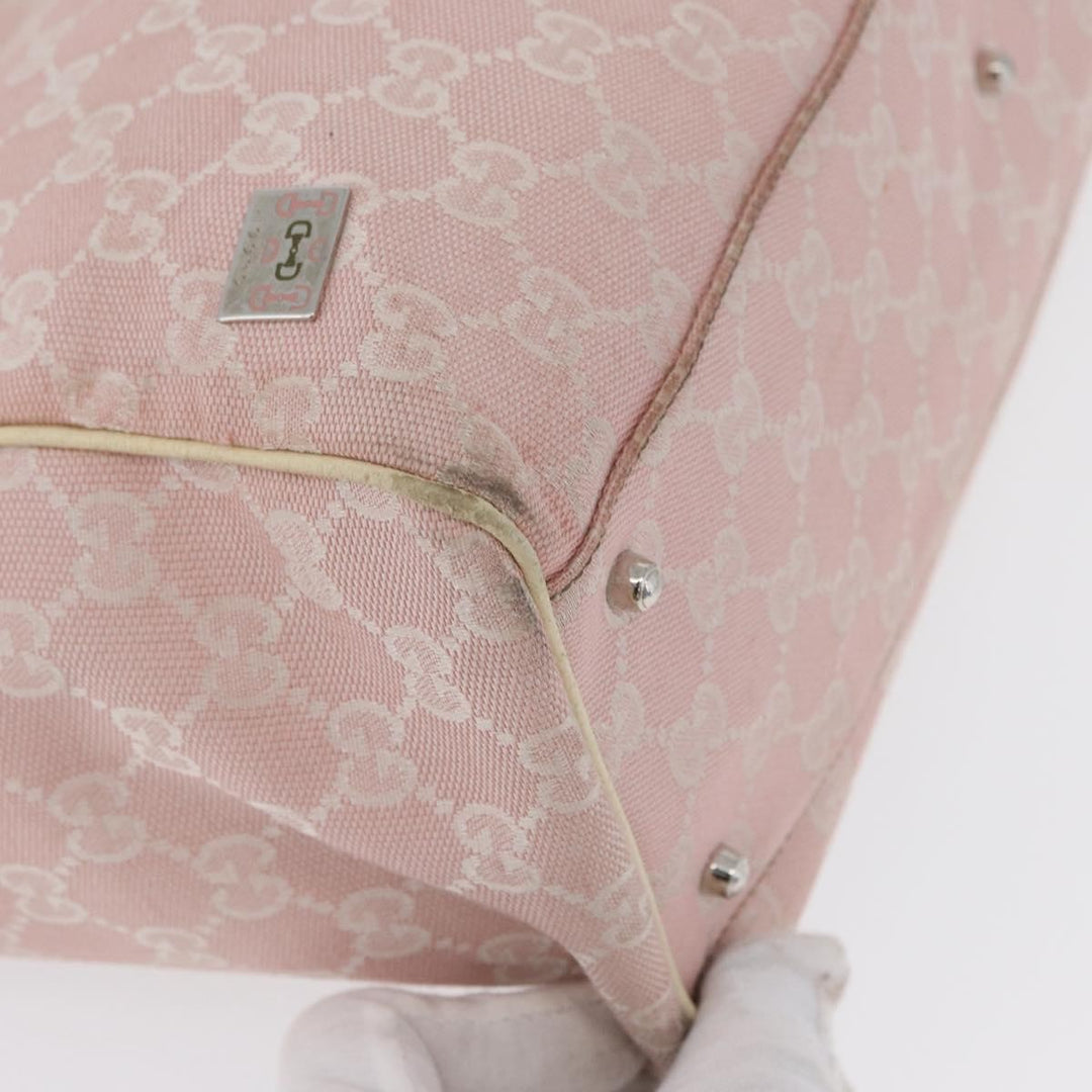 Gucci Web Handle Buckle Tote GG Canvas