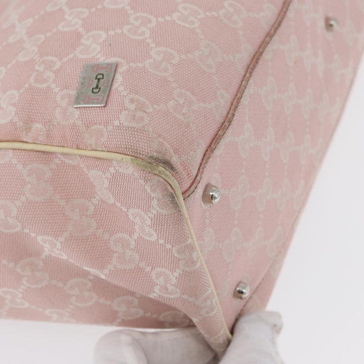 Gucci Web Handle Buckle Tote GG Canvas