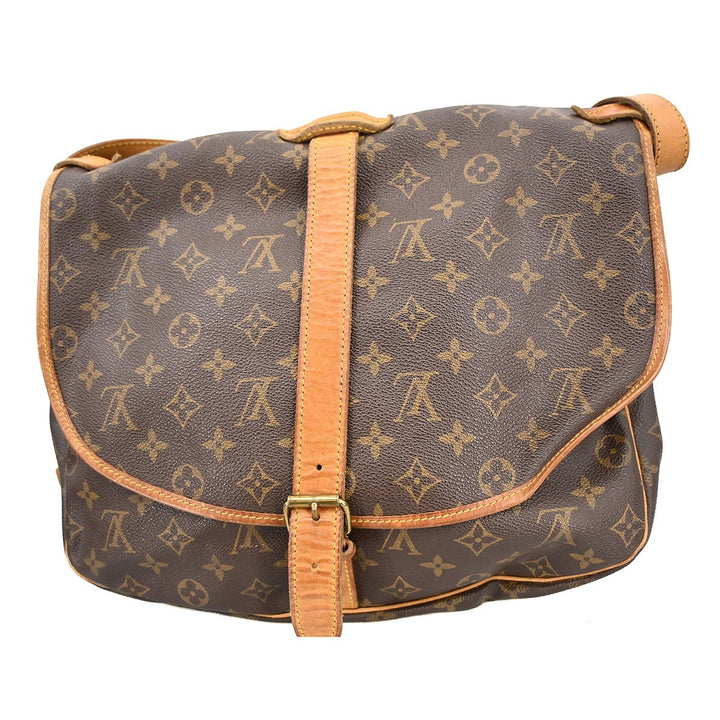 Louis Vuitton Saumur Handbag Monogram Canvas