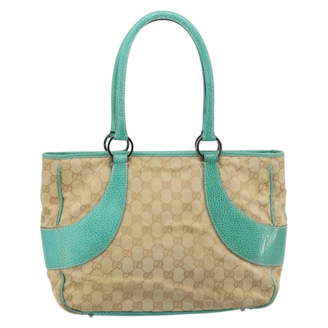 Gucci Vintage Ring Tote GG Canvas with Leather