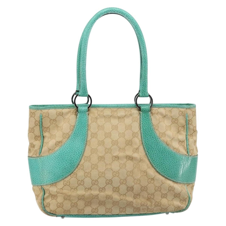 Gucci Vintage Ring Tote GG Canvas with Leather