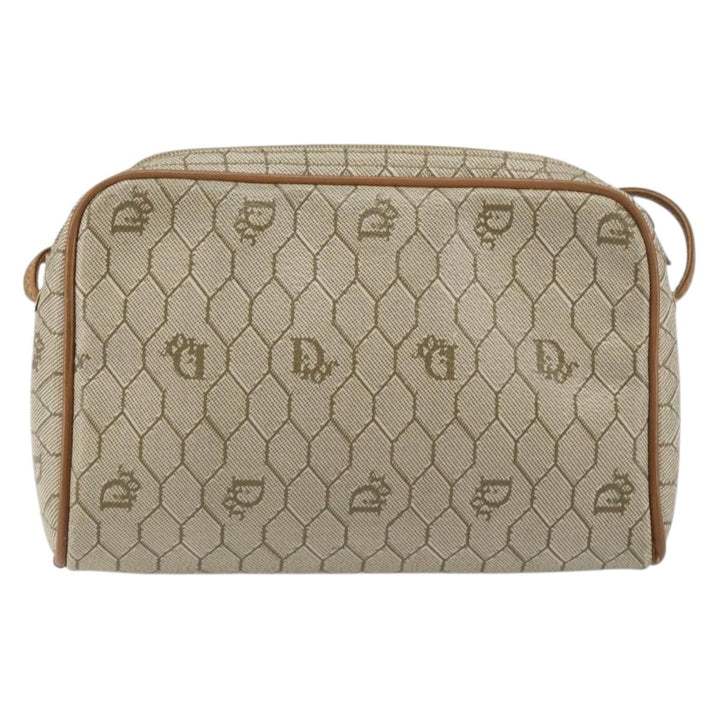 Christian Dior Vintage Honeycomb Shoulder Bag Canvas