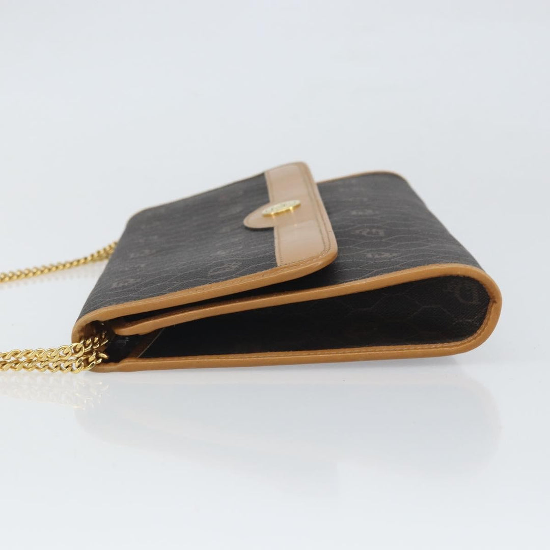 Christian Dior Vintage Honeycomb chain Canvas