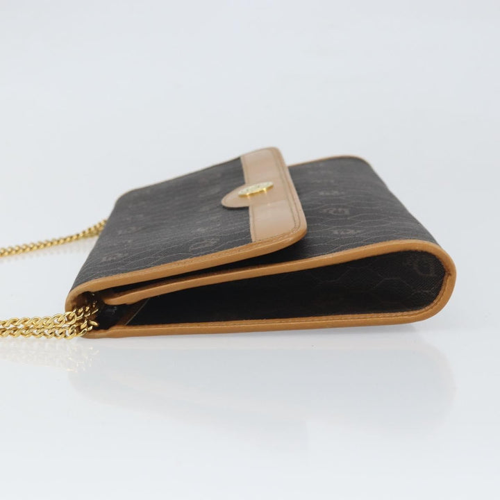 Christian Dior Vintage Honeycomb chain Canvas