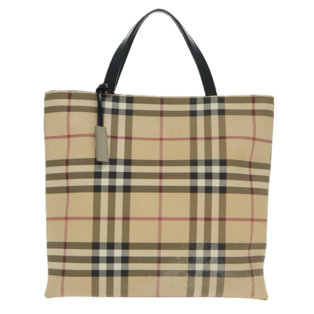Burberry Nova Check Tote Canvas and Leather