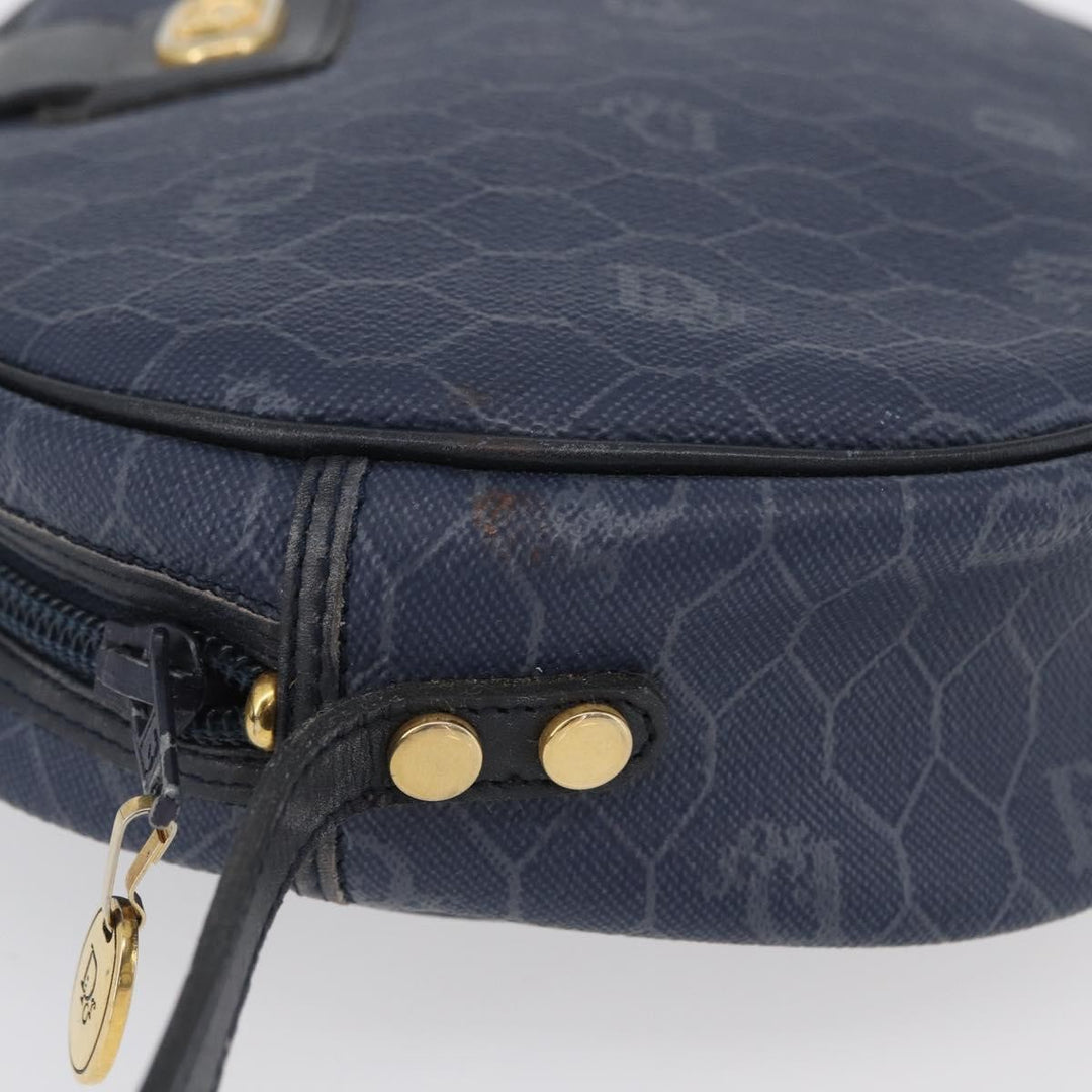 Christian Dior Vintage Honeycomb Shoulder Bag Canvas