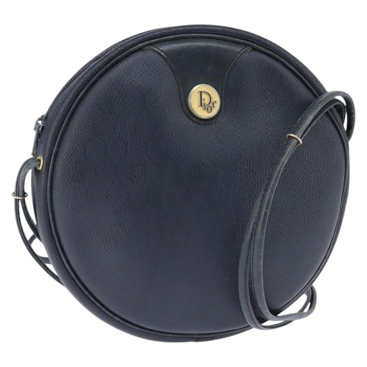 Christian Dior Vintage Honeycomb Shoulder Bag Canvas and Leather