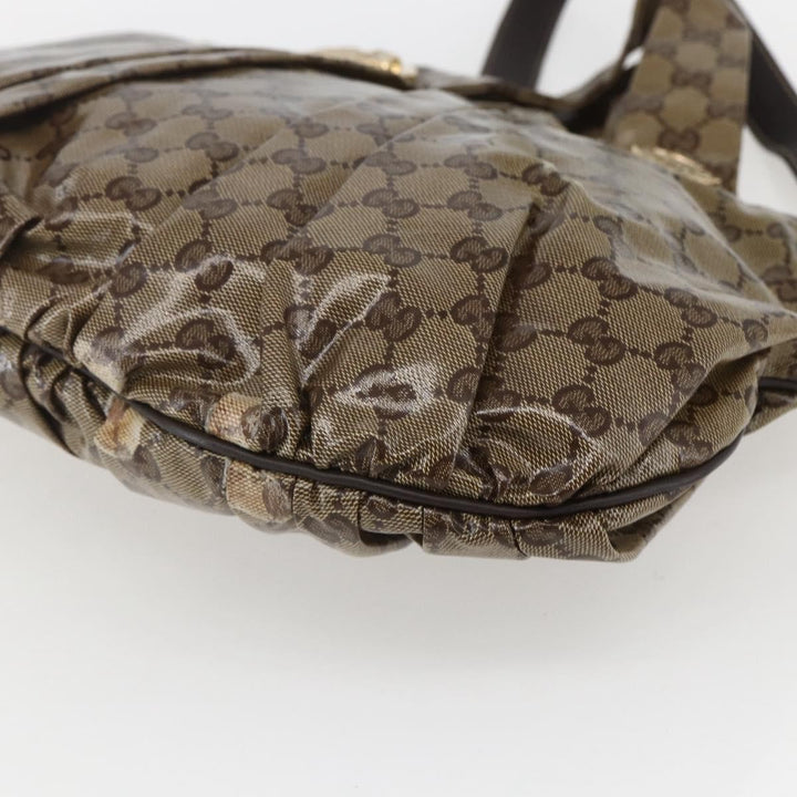 Gucci Hysteria Convertible Top Handle Bag GG Coated Canvas