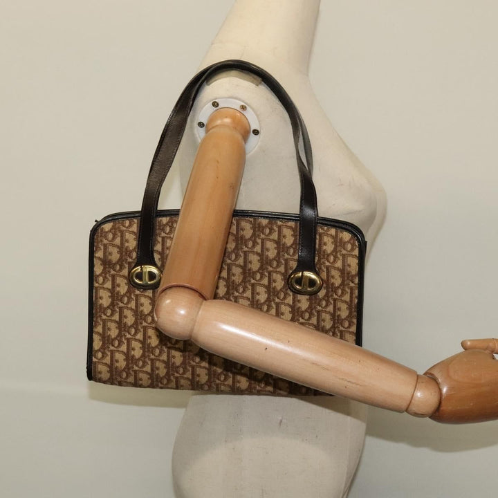 Christian Dior Vintage Trotter Handbag Canvas