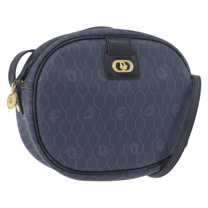 Christian Dior Vintage Honeycomb Shoulder Bag Canvas